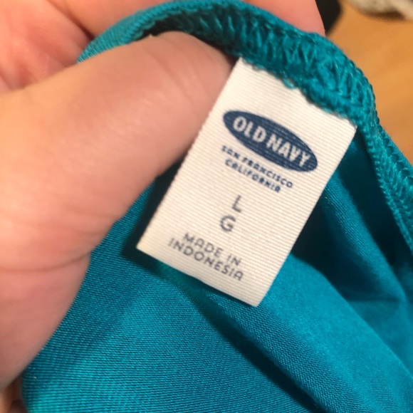 Old navy turquoise swing dress (L) - Picture 4 of 4